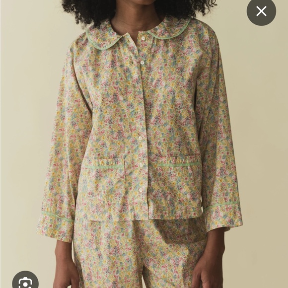 Doen Other - Doen Paz - sky chrysanthemum floral liberty pajamas - new w/tags - size XS